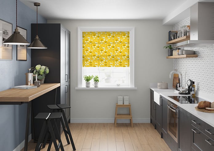 Bergen, Ochre - Twist&Fit Roman Blind - Image 5